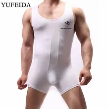 Сексуальное мужское нижнее белье, борцовская майка, мужские майки, трико, боди, комбинезон, купальник, цельный u-выпуклый мешок, боксеры