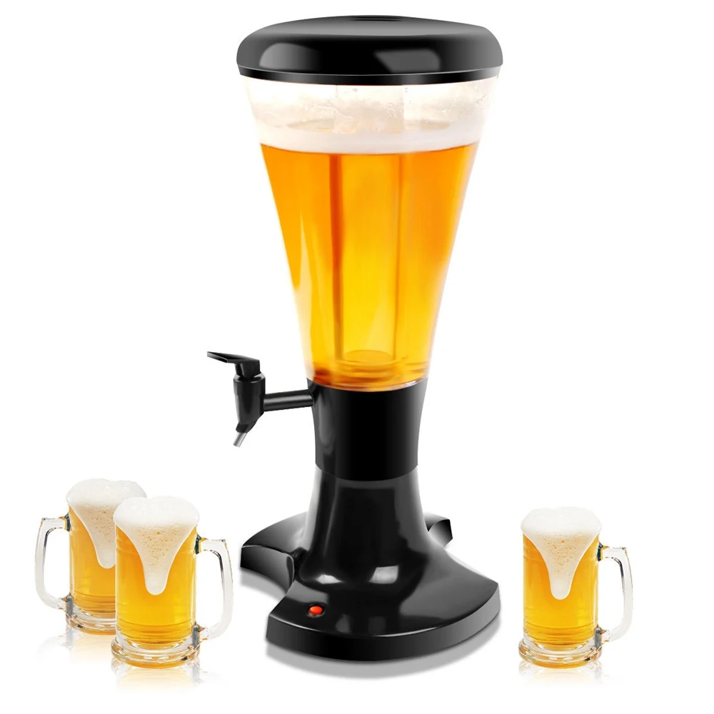 Buy Wholesale China Portable Beverage Hot Bottoms Up Beer Dispenser 3l  Draught Beer Tower Drink Dispenser Tower & Beer Tower at USD 0.01