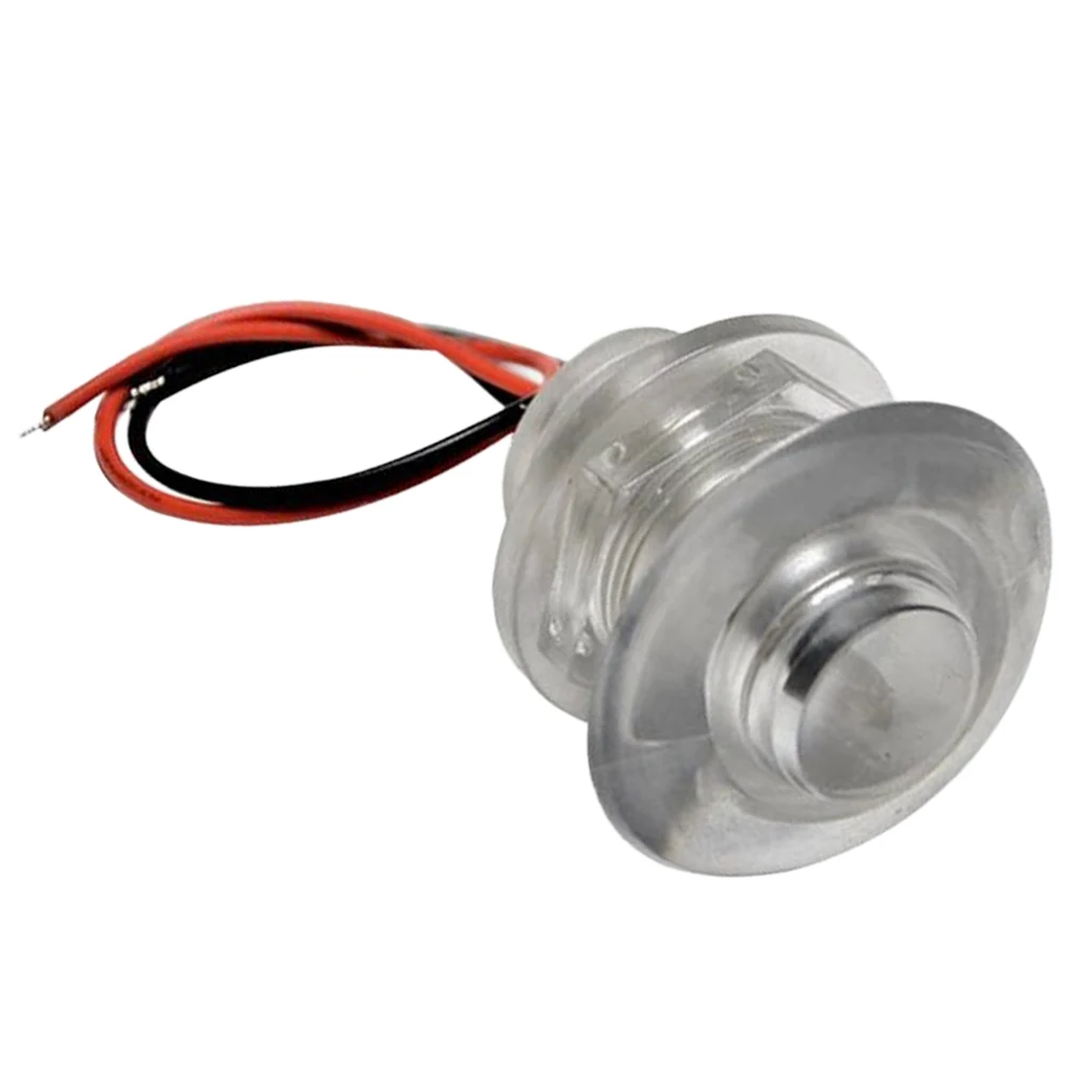 12V LED Boat Lights, Submersible and Waterproof Low Profile Round Navigation Lights for RV, Marine, Boats, Trailers