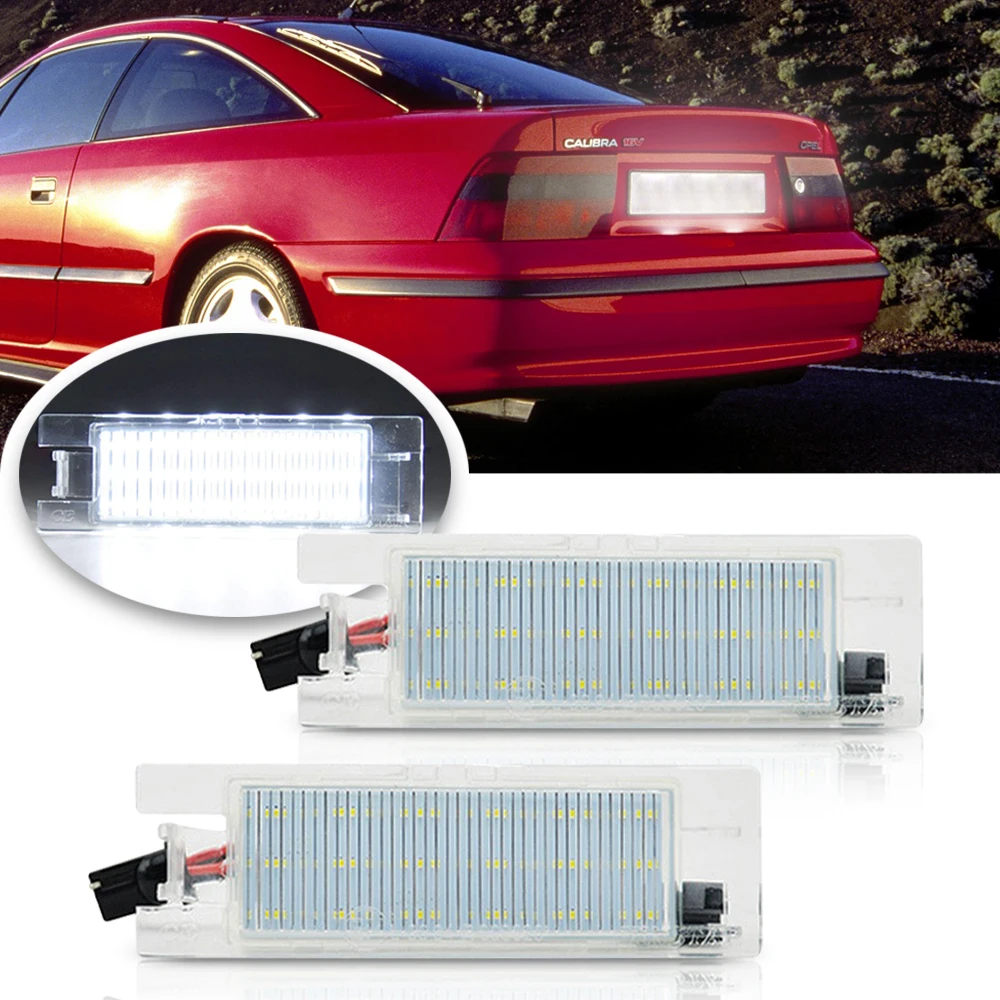 2pcs Canbus LED License Number Plate Lights for Vauxhall Opel Astra H J