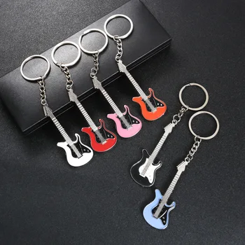 

Creative Guitar Shaped Keychain Keyring Music Festival Souvenir Musical Party Favor