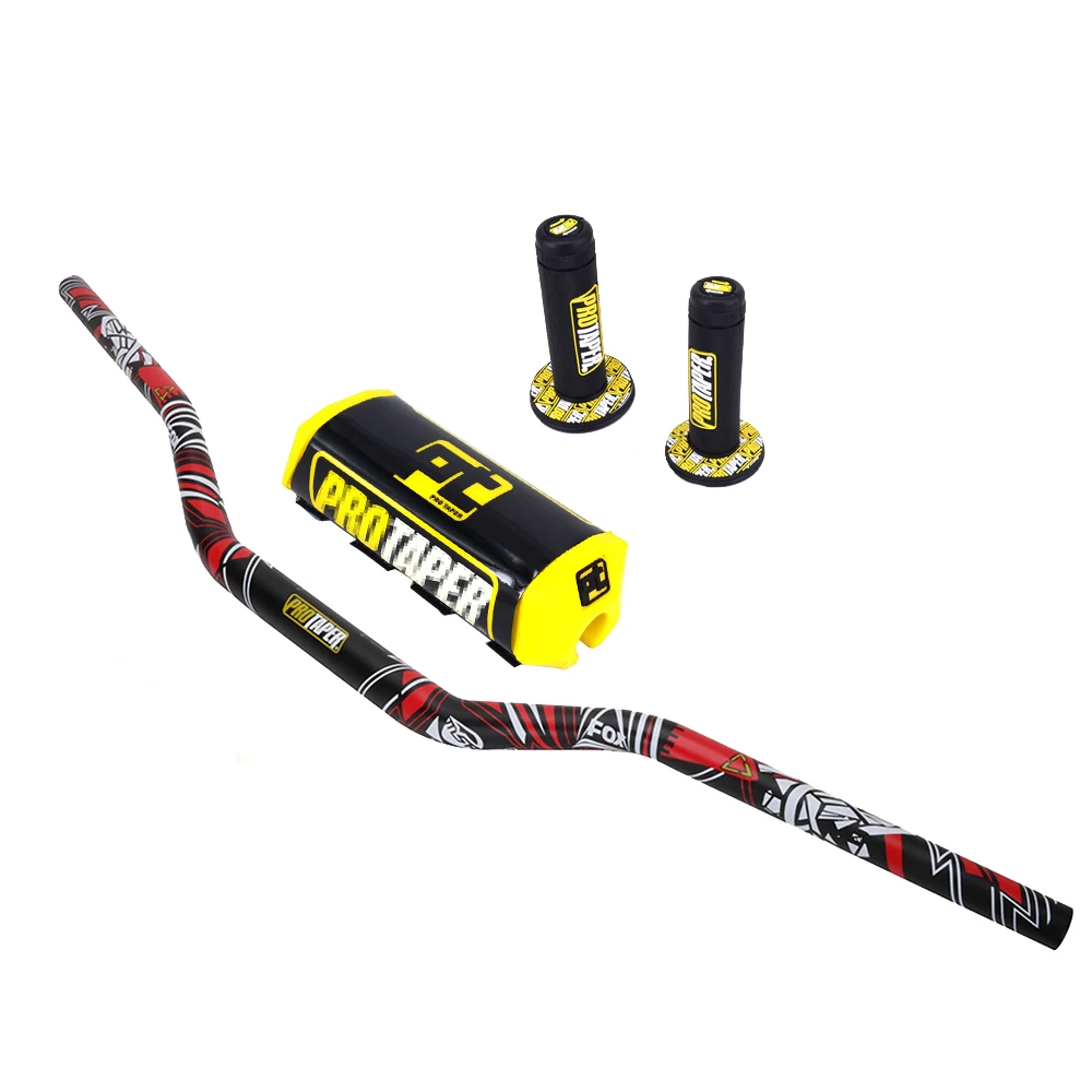 Мотоцикл с ЧПУ 28 мм 1-1/" Fat Bar руль Колодки Ручки для KTM HONDA KAWASAKI SUZUKI YAMAHA Protaper Pro Dirt Bike Motorcross - Цвет: Шампанское
