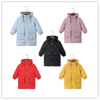 

Benemaker 2020 Children's Winter Down Jacket Boys Windbreaker Girls Autumn Snowsuit Baby Clothing Coat Long Hooded Parkas NA194
