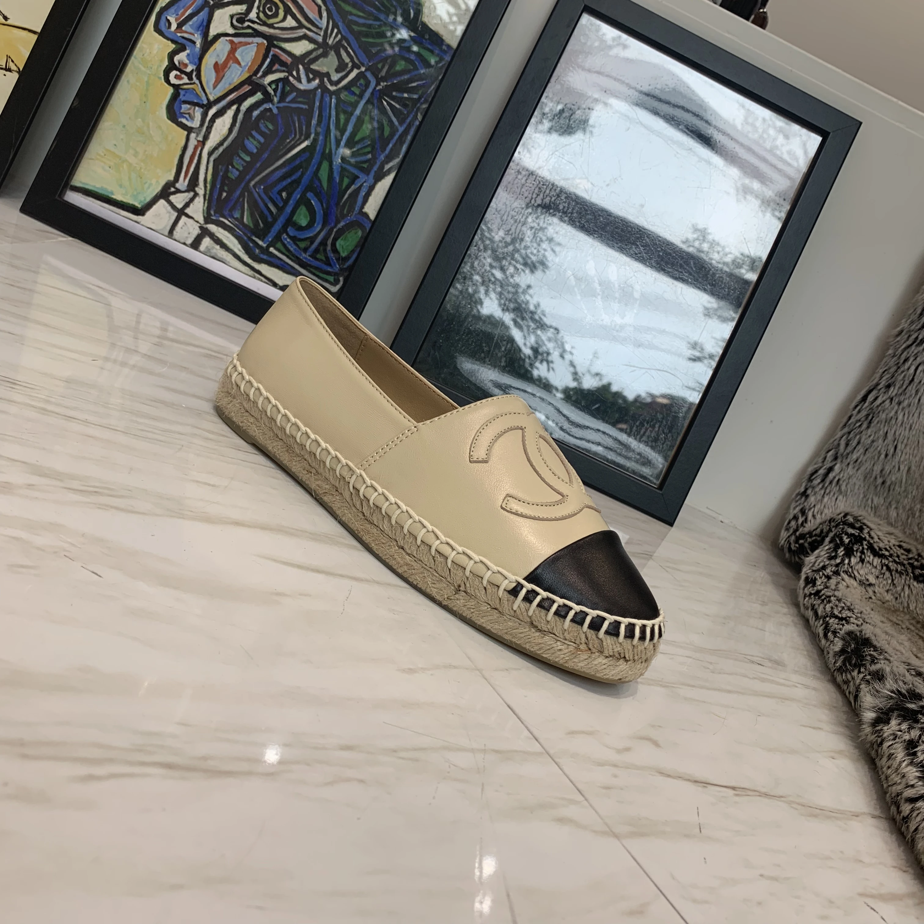 

New Fashion Brand High Quality Breathable Minimalist Thick Sole Women Flats Canvas Espadrilles Casual Loafers Shoes Size 34-42