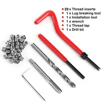 

Durable Thread Repair Plugin 25Pcs/Set Tool High Speed Steel Sturdy Component Screw Repair Tool Practical Thread Repair Kit