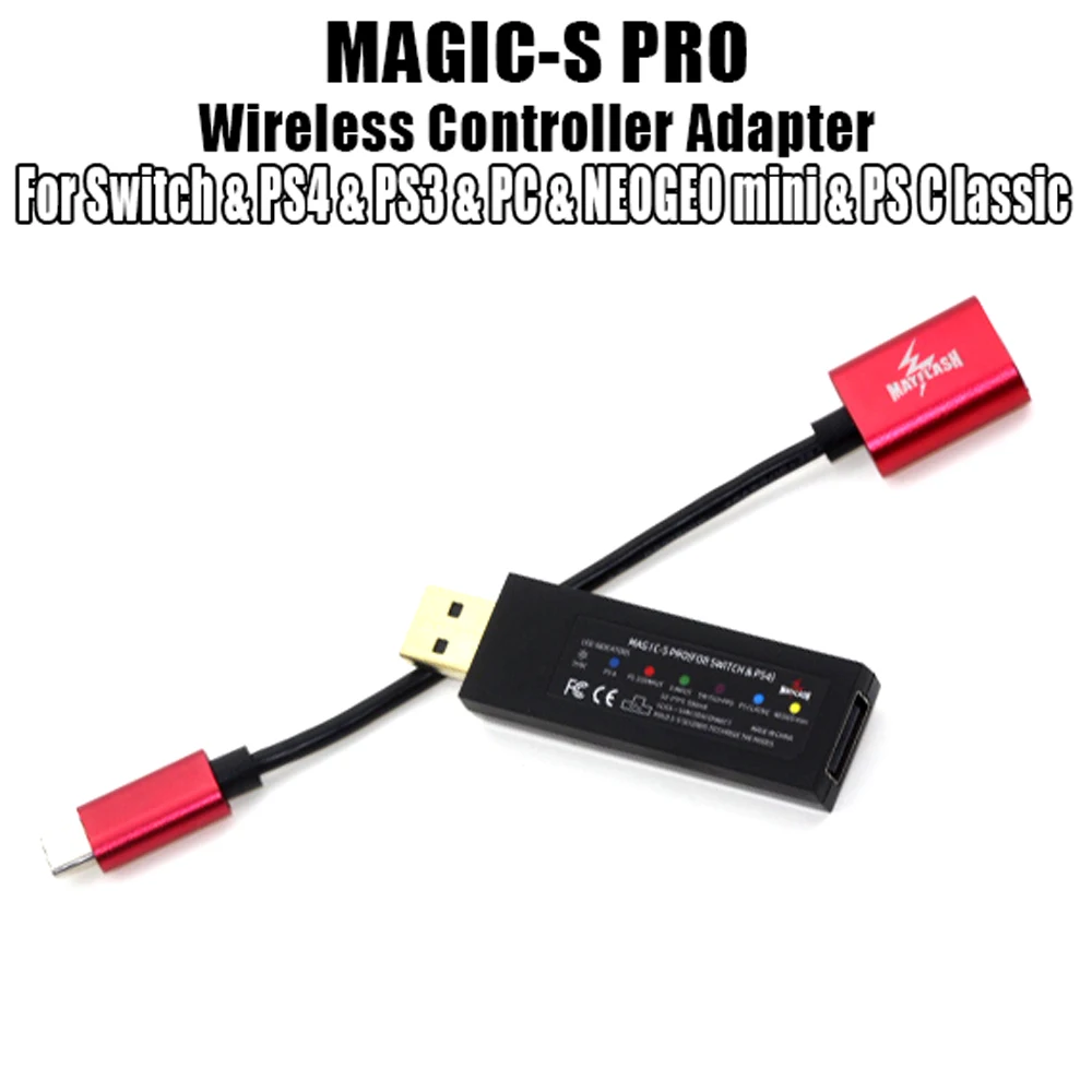Mayflash Magic S Pro Wireless Controller Adapter For Nintend Switch For Ps4 For Ps3 For Neogeo Mini For Ps Classic For Logitech Replacement Parts Accessories Aliexpress