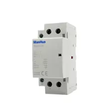 Розничная 2P 40A бытовой din-рейку AC220-240V 2NO 1NO+ 1NC 2NC однофазный 3 года гарантии длительного использования жизни модульный контактор