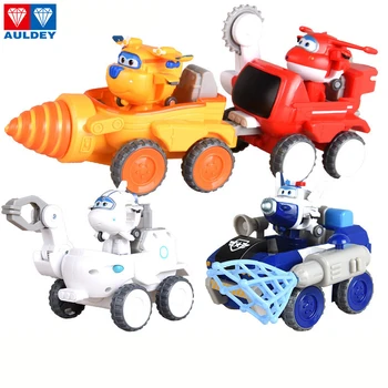 

AULDEY Super Wings large space adventure engineering vehicle toy set with mini robot movable puppet toy for children gifts
