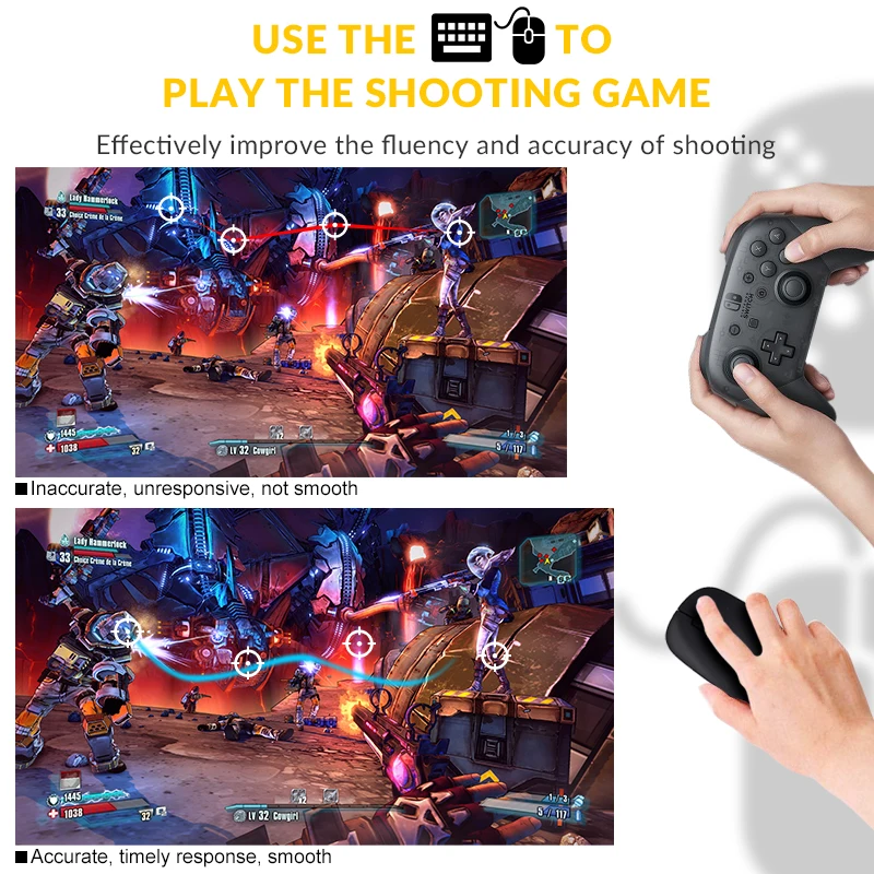 DATA FROG игровая клавиатура мышь конвертер PUBG мобильный Геймпад контроллер USB