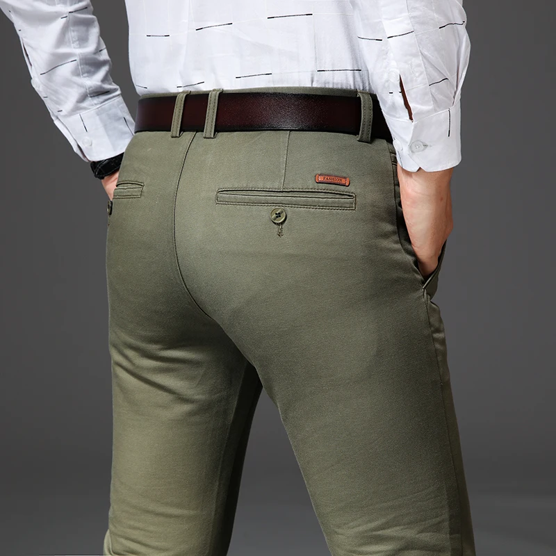 

Pants Men's Size 29-42 Spring and Autumn Work Dress Straight Pants Men's Comfortable Warm Men's Casual Pants Trousers