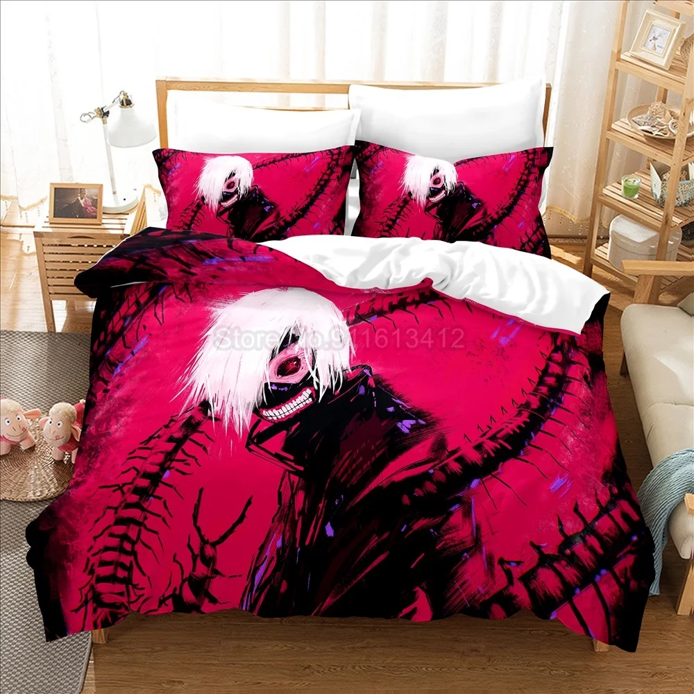 Anime BLEACH 3D Bedding Set 2/3PC Duvet Cover Pillowcase 4 Sizes 3A