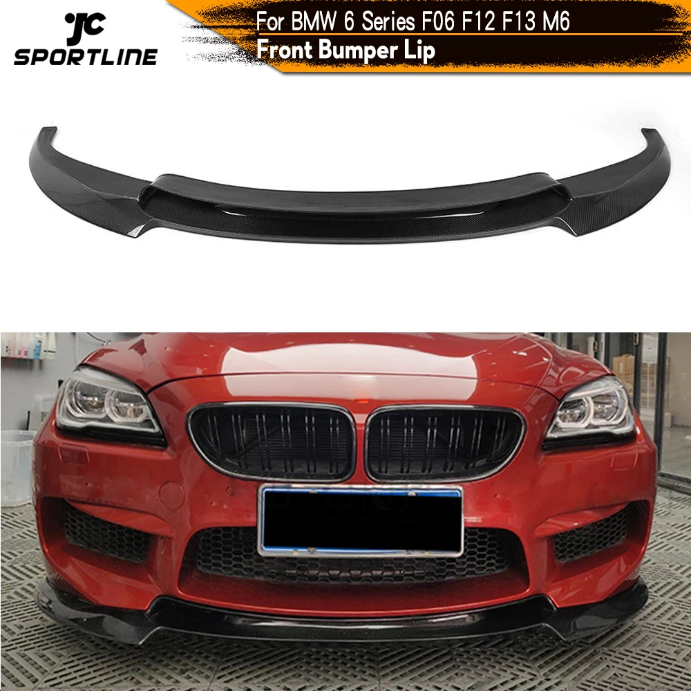 Спойлер для переднего бампера BMW 6 Series F06 F12 F13 M6 Base Sedan Convertible купе 2014 2017 Carbon Fiber /
