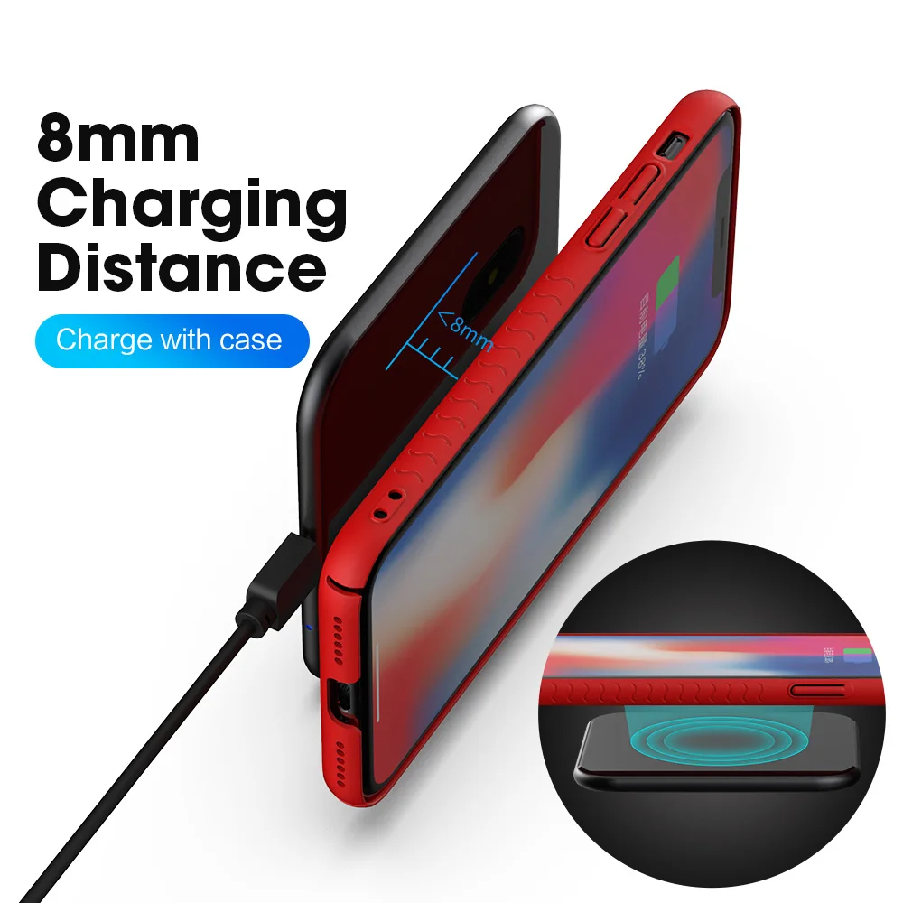 Беспроводное зарядное устройство SIKAI 15 Вт Qi для iPhone X Xr быстрая зарядная док