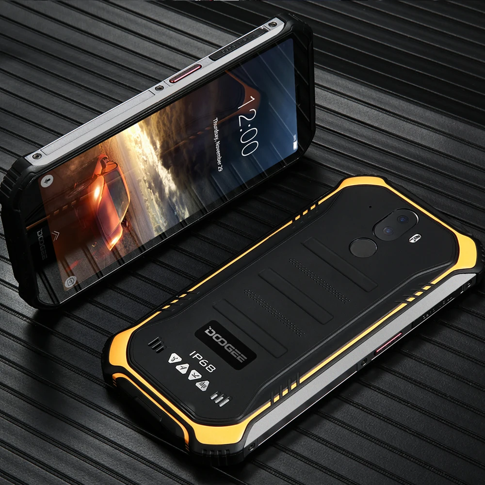 IP68 DOOGEE S40 Lite Rugged Phone Mobile Phone 5.5inch Display 4650mAh 8.0MP Fingerprint Quad Core 2GB 16GB Android 9.0