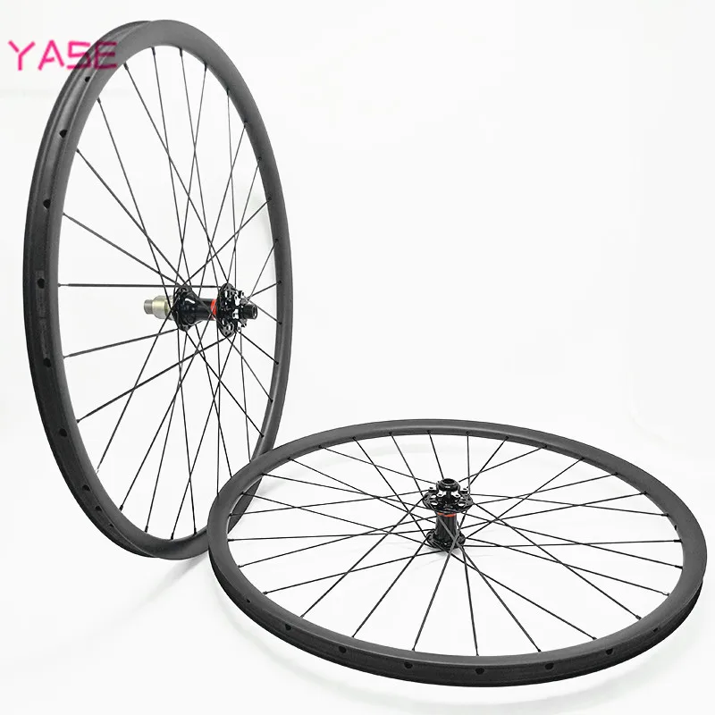 29er Углеродные mtb колесные диски 35x25 мм бескамерные колеса для велосипеда novatec D791SB