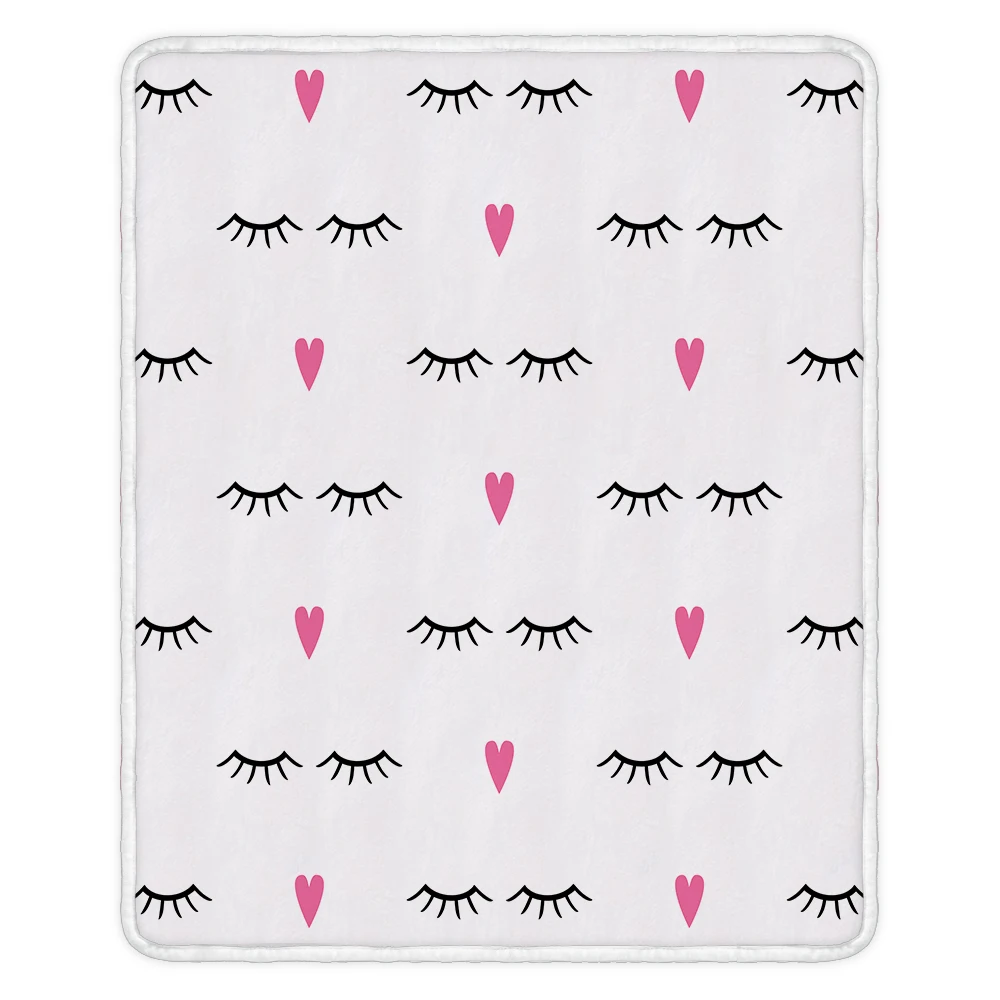 005 Miracille Smile Eye ресницы мягкие фланелевые красивые глаза диван комфорт плед гостиная Спальня украшение одеяло - Цвет: 005