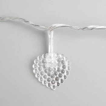

Garland "Thread" 5 m with attachments "Small heart", IP20, transparent thread, 20 LED, multi glow, flashing, 220 V