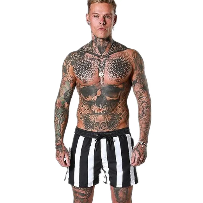 Новые модные мужские спортивные пляжные шорты из полиэстера спортивные брюки для фитнеса шорты для бега повседневные спортивные шорты