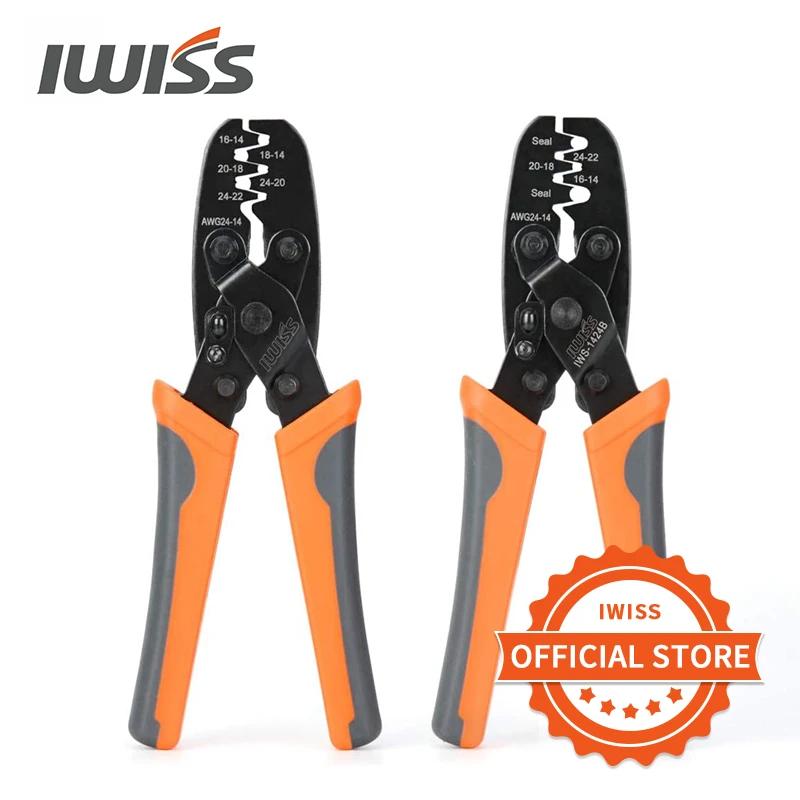IWISS IWS-1424A/1424B неизолированный открытый баррель обжимной инструмент/Погода пакет