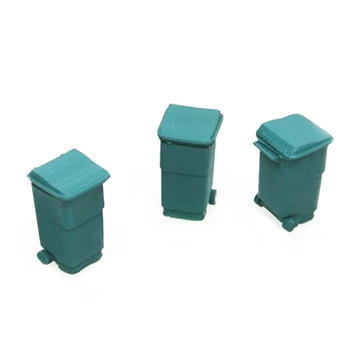 

3/5Pcs/set 1:87 HO Scale Simulation Trash Can Model Sand Table Train Station Waste Bin - Type A/B/C