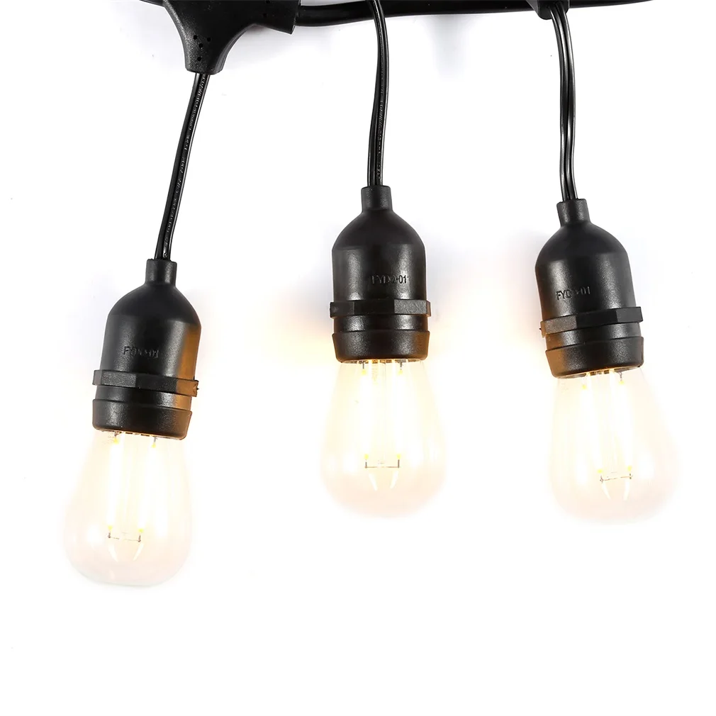 

Outdoor Weatherproof High-End Commercial Grade LED Lights- WeatherTite Technology - Includes 2-watt LED Bulbs - 30 Foot Strand