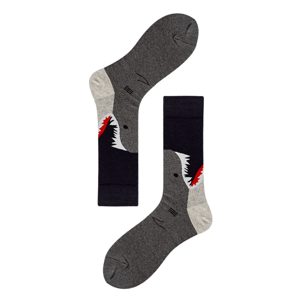 Neue Frühling-Winter Happy Shark Unisex Hip-Hop Skateboard Wärmesocken Streetwear Tanz Rock Punk Party Dropship – Detail 11