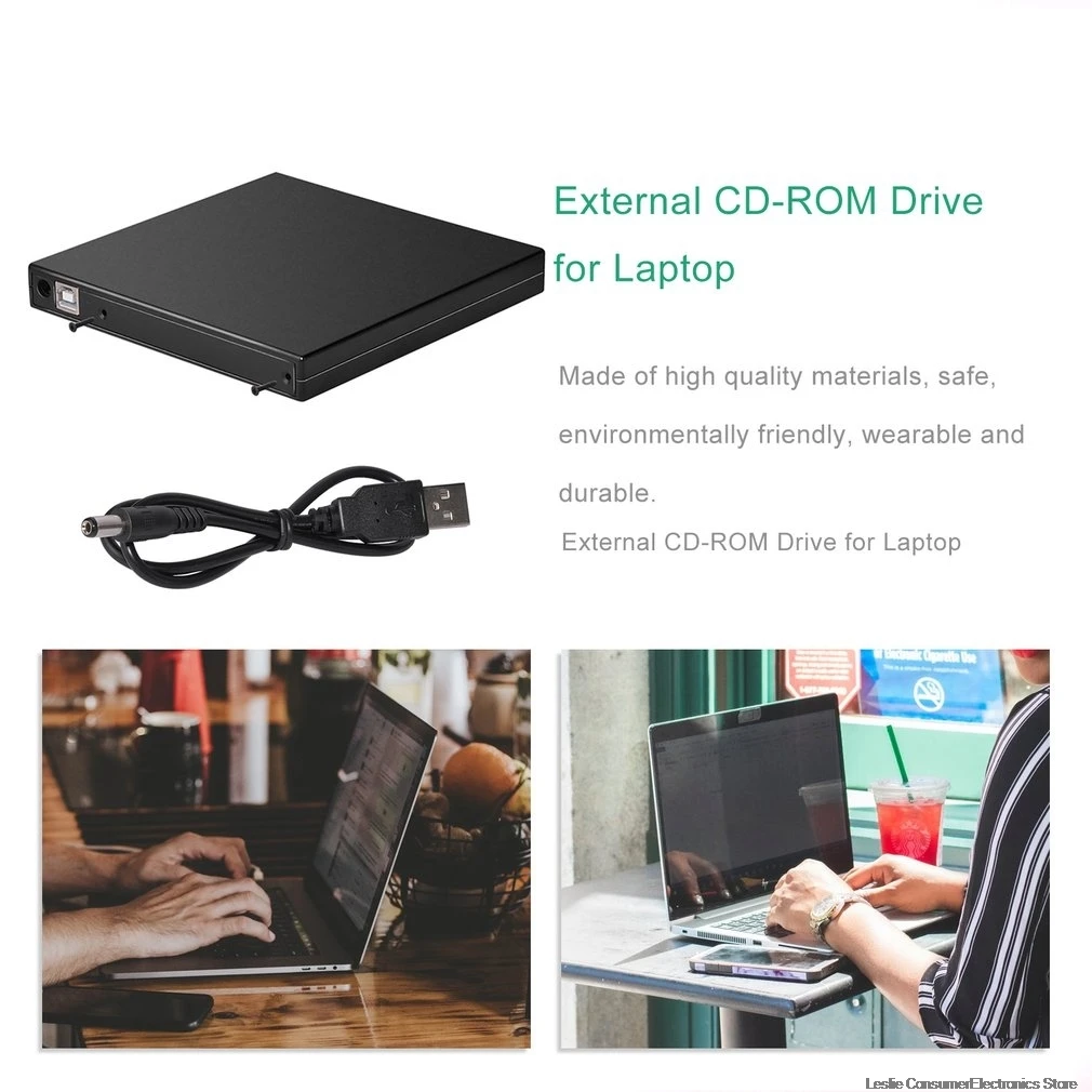 12,7 мм Usb 2,0 Внешний Dvd/Cd-Rom Оптический привод ноутбук Настольный универсальный внешний оптический диск Оптический привод