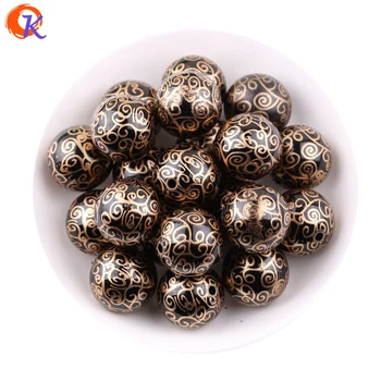 

Cordial Design 20MM 100Pcs/Lot Shinny Cloud Printing On Black Color ABS Pearl Beads For Kids Chunky DIY Jewelry CDBD-601314