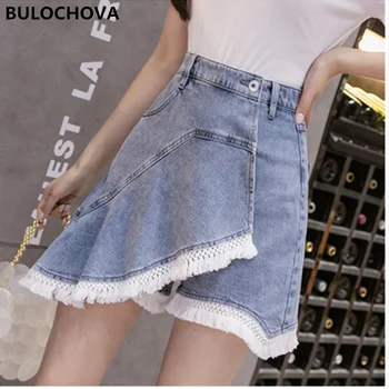 

Good Quality Women Fashion Tassel Mini Denim Skirt 2020 Summer Designer High Waist Ladies Casual Slim A-Line Half Skirts XXL