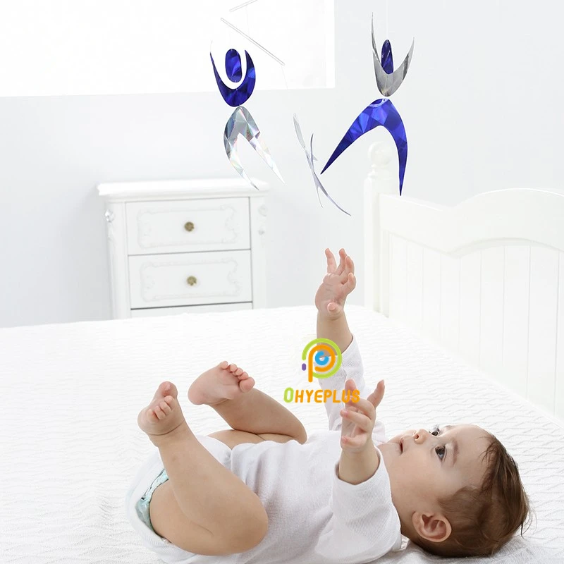 

Montessori Dancer Mobile Baby Sensory Activities Stylized Paper Figures for Newborn Visual Sense Early Educational Toys 0-6M