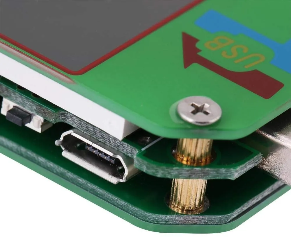 UM24C UM24 USB тестер ЖК-дисплей Напряжение измеритель тока Вольтметр Амперметр батарея Зарядка измерительный кабель сопротивление