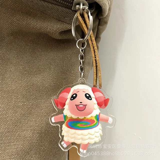Dom Animal Crossing Keychain Fashion Jewelry Cute Shaped Pendants Keyring Acrylic Key Chains For Car Bag Accessories | Безопасность и