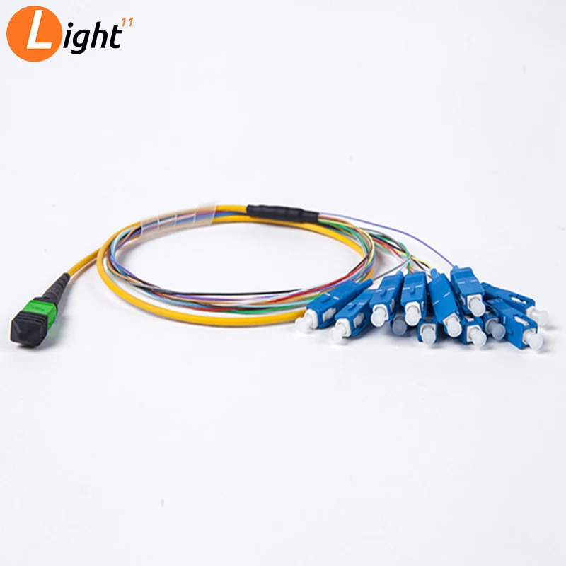 

3M MPO/MTP APC UPC male TO SC UPC SM 12 strands SC FTTH Fiber optic patch cord cable pigtail