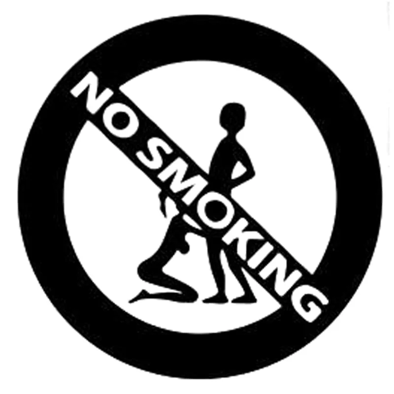 

Interesting Car Sticker Girl and Boy No Smoking Accessories Car Styling Vinyl Car Window Decals PVC 13cm*10cm Cover Scratches