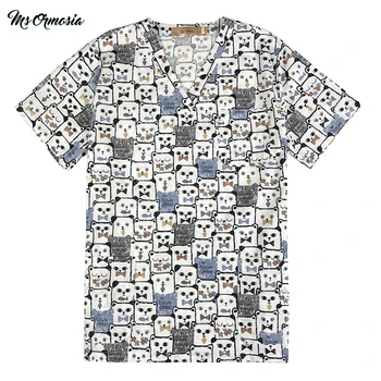 

MSORMOSIA Cotton Medical Clothing Surgery cloths Medical Scrubs Dental Nursing Uniform Surgical Gown Shirts for Unisex just top