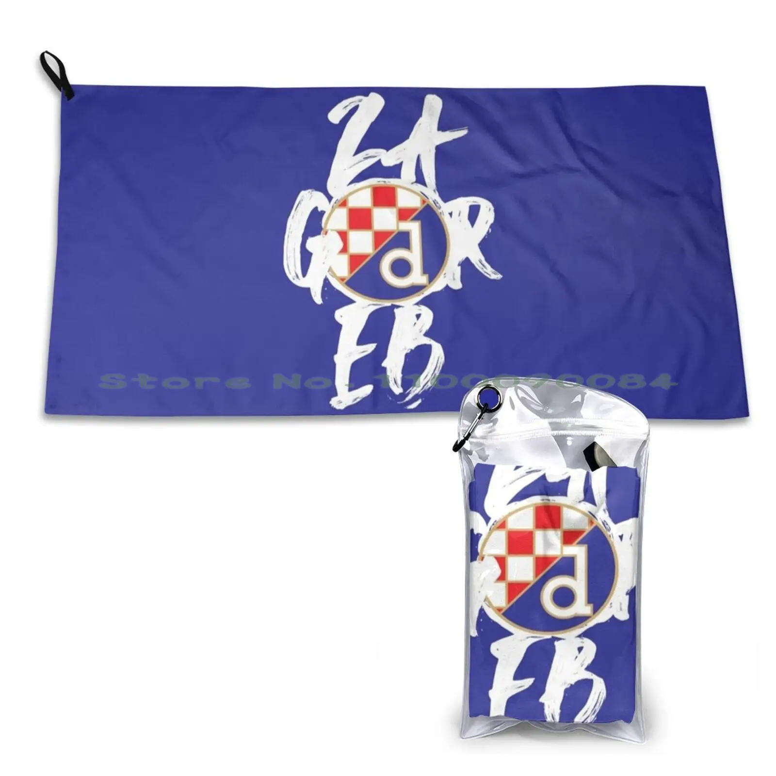 Croazia Dinamo Maksimir Hrvatska Asciugamano Per Sempre Ad Asciugatura Rapida Palestra Bagno Sportivo Portatile Relaxolotl Anfibio Dalla Coda Messican