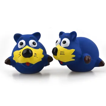 

Pet Dog Latex Bite Resistant Molar Stick Latex Voice Round Fox Toy Built-In Whistle Non-toxic Harmless Easy To Clean