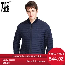 TIGER FORCE 2020 new spring men Short  jacket high quality fashion Parka clothes outerwear Business Casual lightweigh TJBW-50602