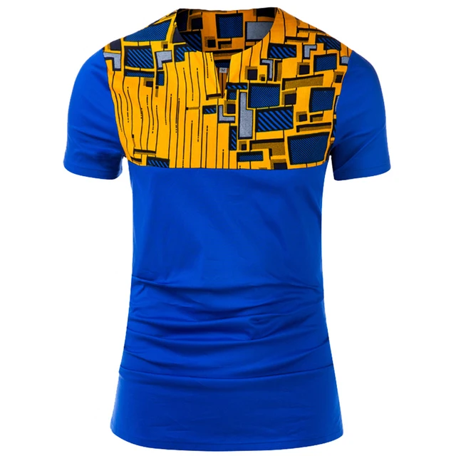 Shenbolen Casual Dashiki Print shirt