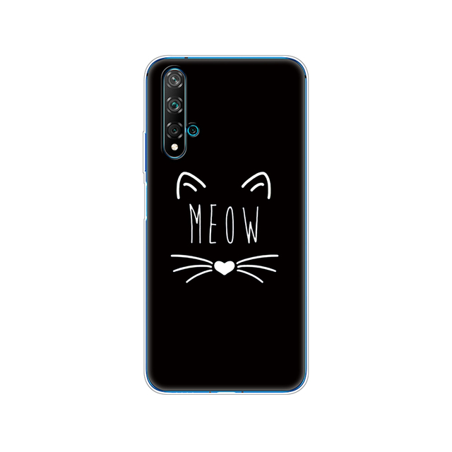 For Huawei Nova 5T Case Soft TPU Back Silicon Phone Cover For Nova5T 5 T YAL-L21 6.26'' Fundas Coque Bumper Skin shockproof