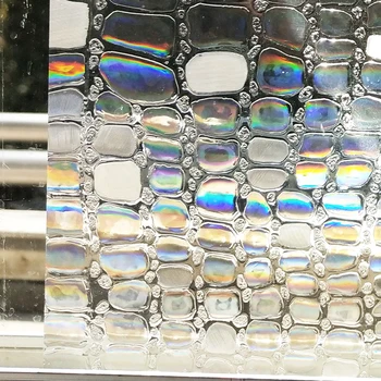 

WXSHSH Stained Decorative Window Film Rainbow Color Heat Control Glass Stickers Static Self adhesive Privacy Solar Window Tint