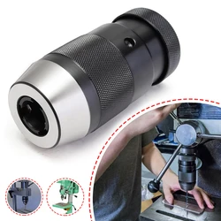 Adaptador keyless do mandril da broca do clique do auto travamento da liga de b18 1 16mm para o torno de perfuração da trituração do cnc