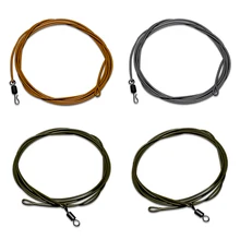 1 м 30LB/80LB карповая леска для ловли карпа, крепкая арамидная проволока с кольцевым поворотом, быстрые Вертлюги, рыболовная леска, снасти