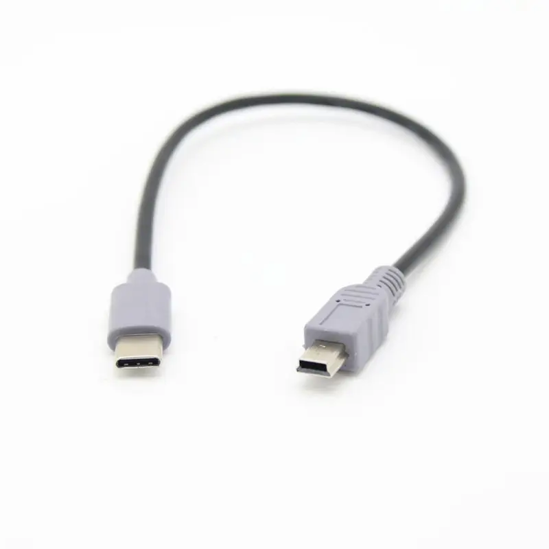 1 м usb type C 3,1 штекер к Mini USB 5 Pin B штекер OTG конвертер ведущий переходник Кабель для передачи данных для мобильных Macbook Аксессуары