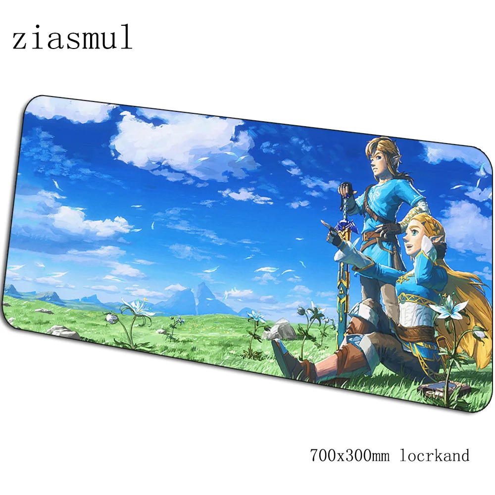 Zelda Коврик для мыши Натуральный каучук компьютерный коврик 700x300x3 мм игровой коврик для мыши с изображением большой Милая гелевая padmouse Клавиатура Игры pc gamer стол - Цвет: pattern 1