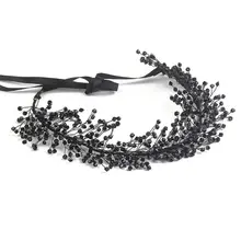 Свадебное платье ручной работы, украшенное бисером, тиара, аксессуары для волос на день рождения, повязка на голову, корона, ювелирные изделия для женщин, девочек, T4MD