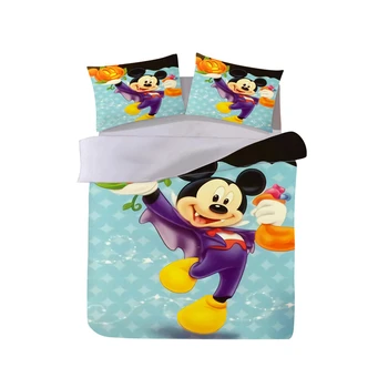 

Halloween Mickey Bedding Set Duvet Cover Pillowcase Adult Children Gift Queen King Size Bed Set The Nightmare Befor Christmas
