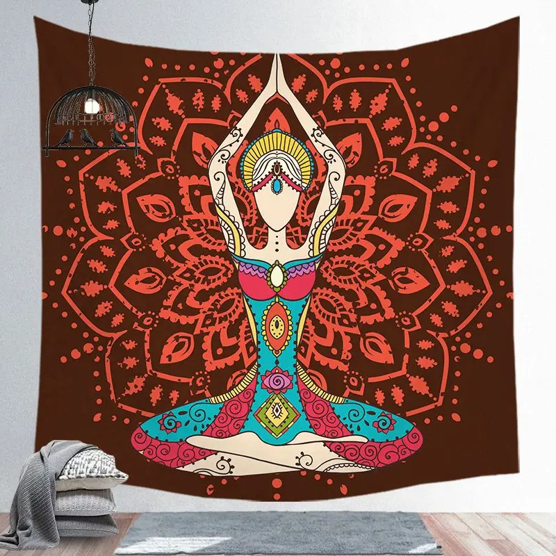 Звездная ночь Galaxy Декор психоделический гобелен настенный индийский коврик с мандалой в стиле хиппи чакра гобелены Бохо настенная ткань - Цвет: 12