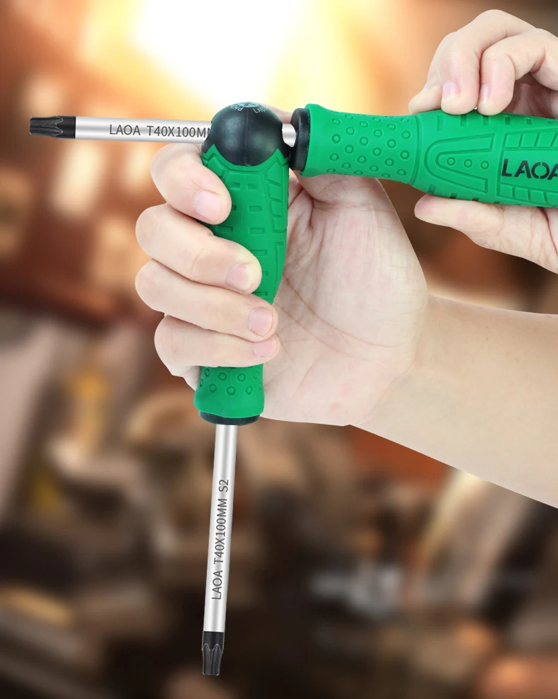 LAOA Torx-Schraubendreher S2 magnetischer Schraubendreher aus legiertem Stahl T8/T10/T15/T20/T25/T30/T40 – Detail 13