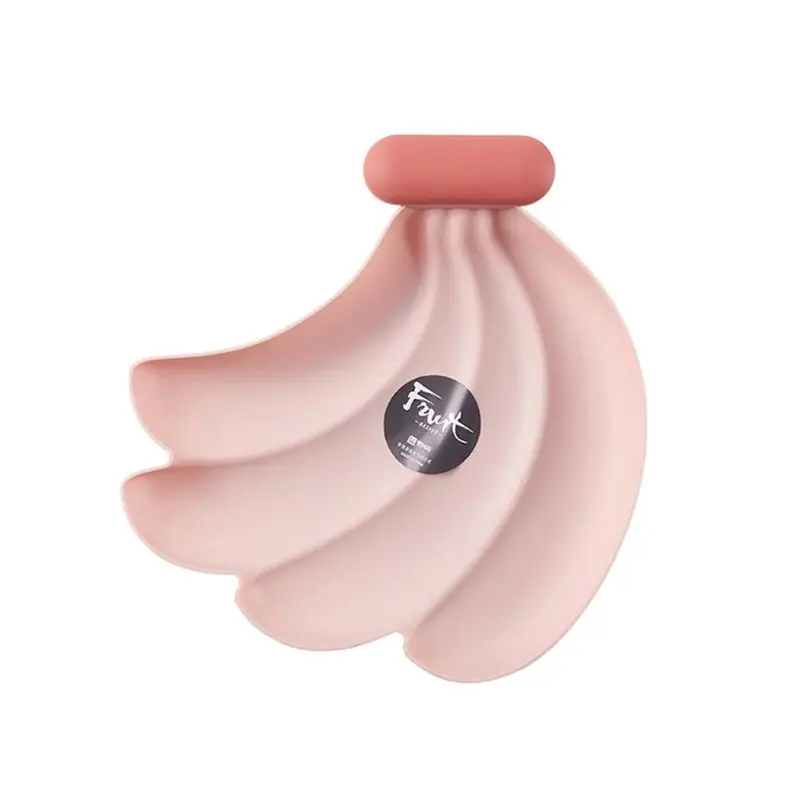pink Креативные тарелки для закусок орехов в форме банана, миска для конфет E65B - Цвет: pink